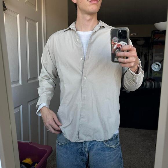 Beautiful vintage 00s gap cotton BUTTON UP - Picture 3 of 7